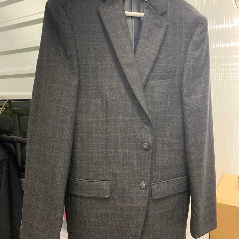 Calvin Klein slight purple window pane sorta jacket size 38R